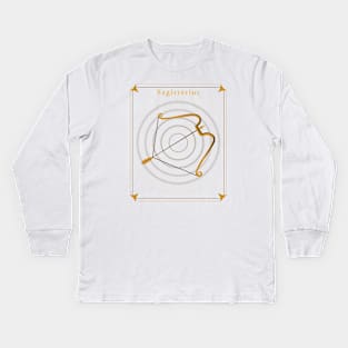 Sagittarius | Astrology Zodiac Sign Design Kids Long Sleeve T-Shirt